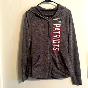 NFL patriots track jacket with hood